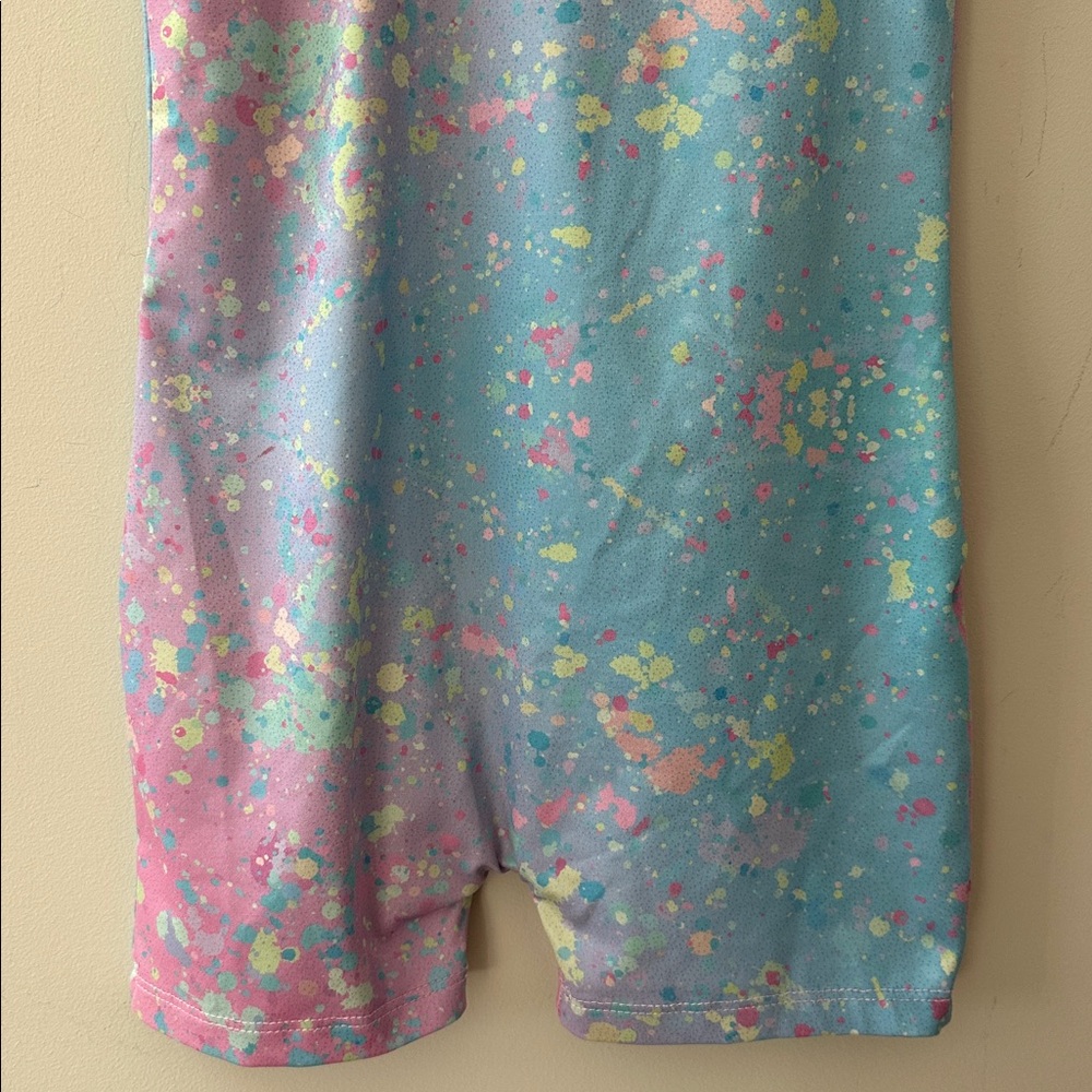 Domusgo One Piece Gymnastic Graffeti Leotard Unitard Girls Size 5-6 - Picture 4 of 11